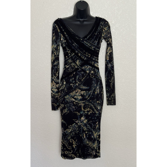 FUZZI Jean Paul Gaultier Mesh Bodycon Dress Whimsigoth Y2K, S - Picture 2 of 13